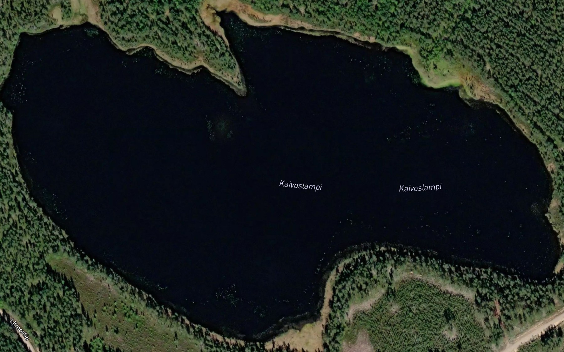 Satellite map of the Kaivoslampi