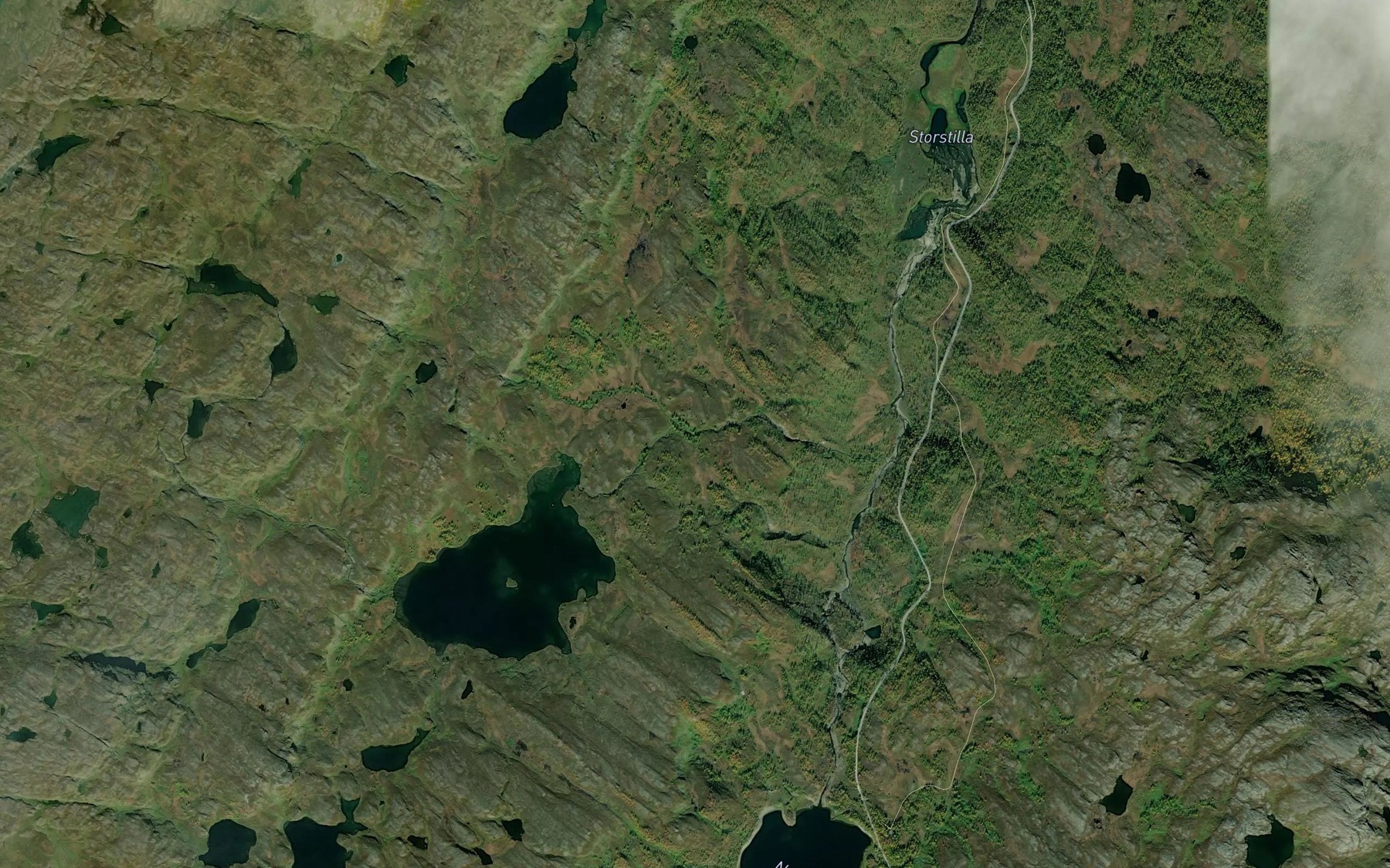 Satellite map of the Dauvassbekken