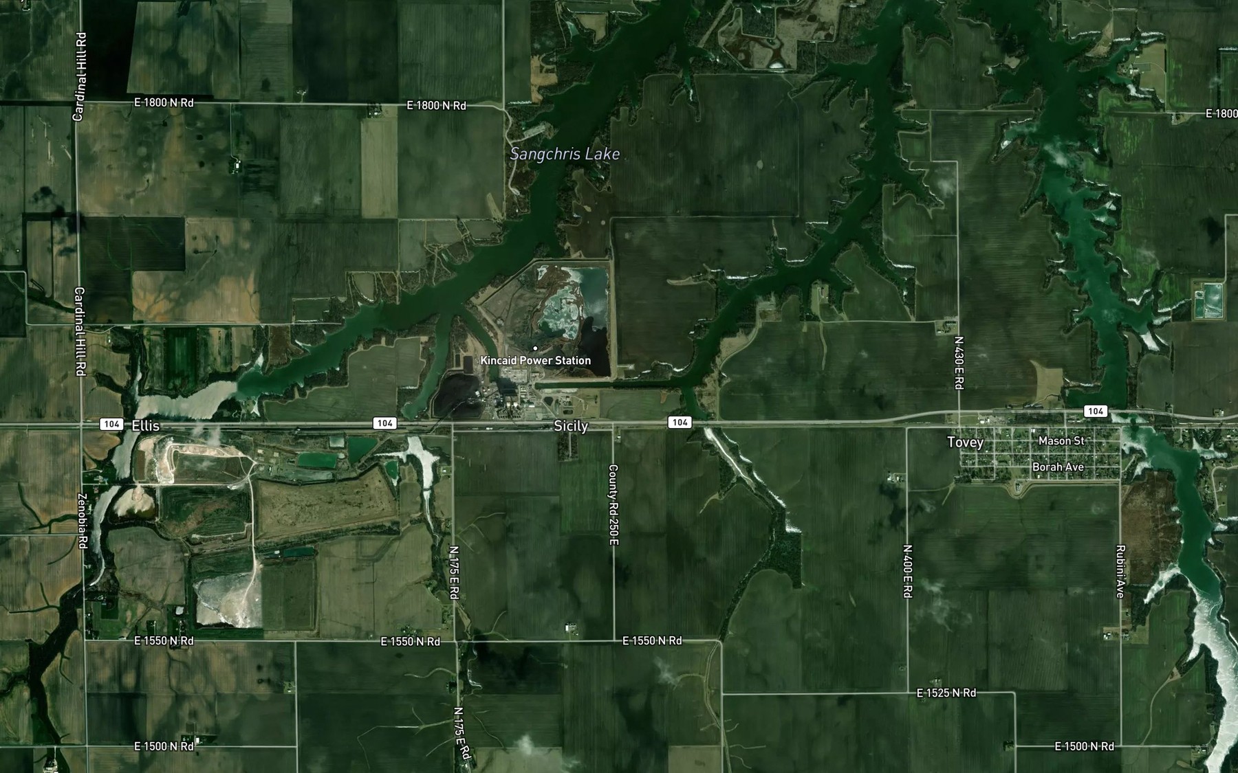 Satellite map of the Spot 5