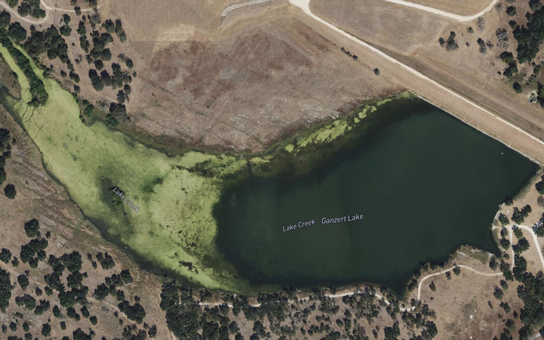 Satellite map of the Ganzert Lake