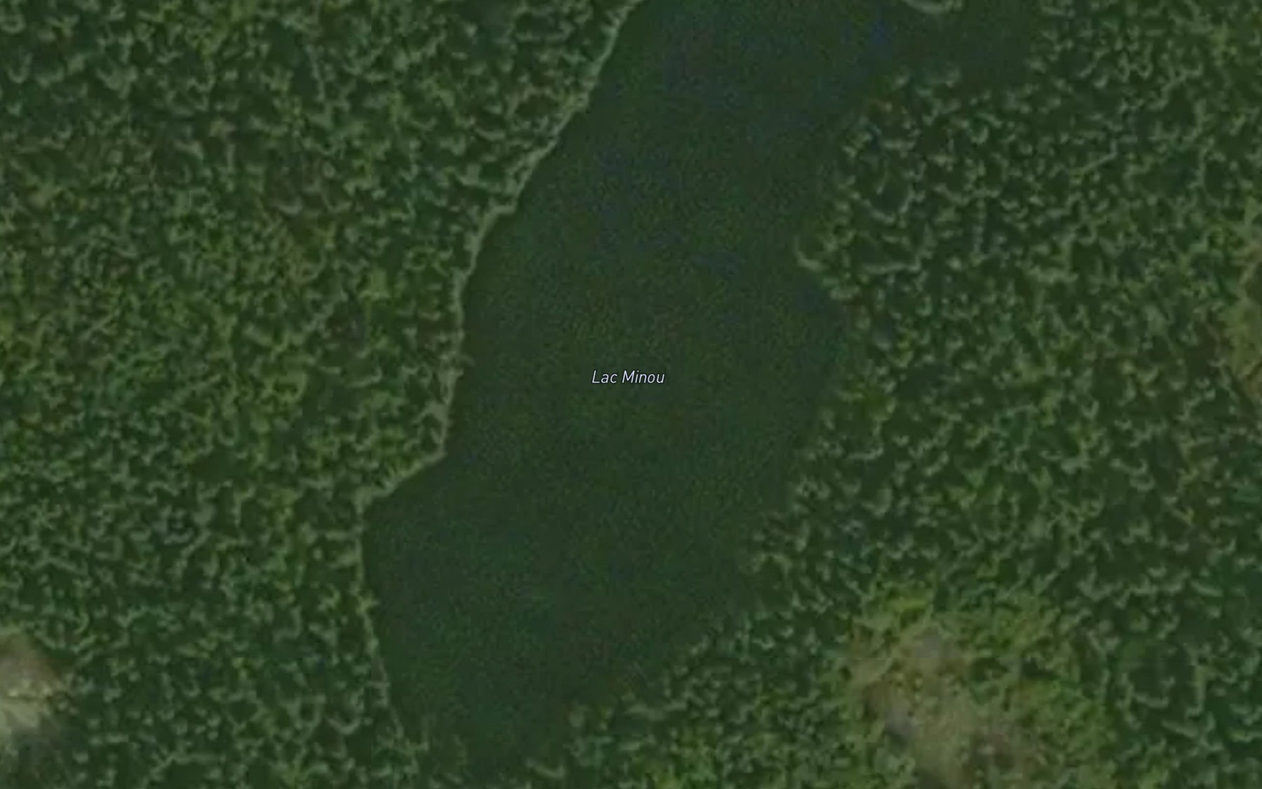 Satellite map of the Lac Minou