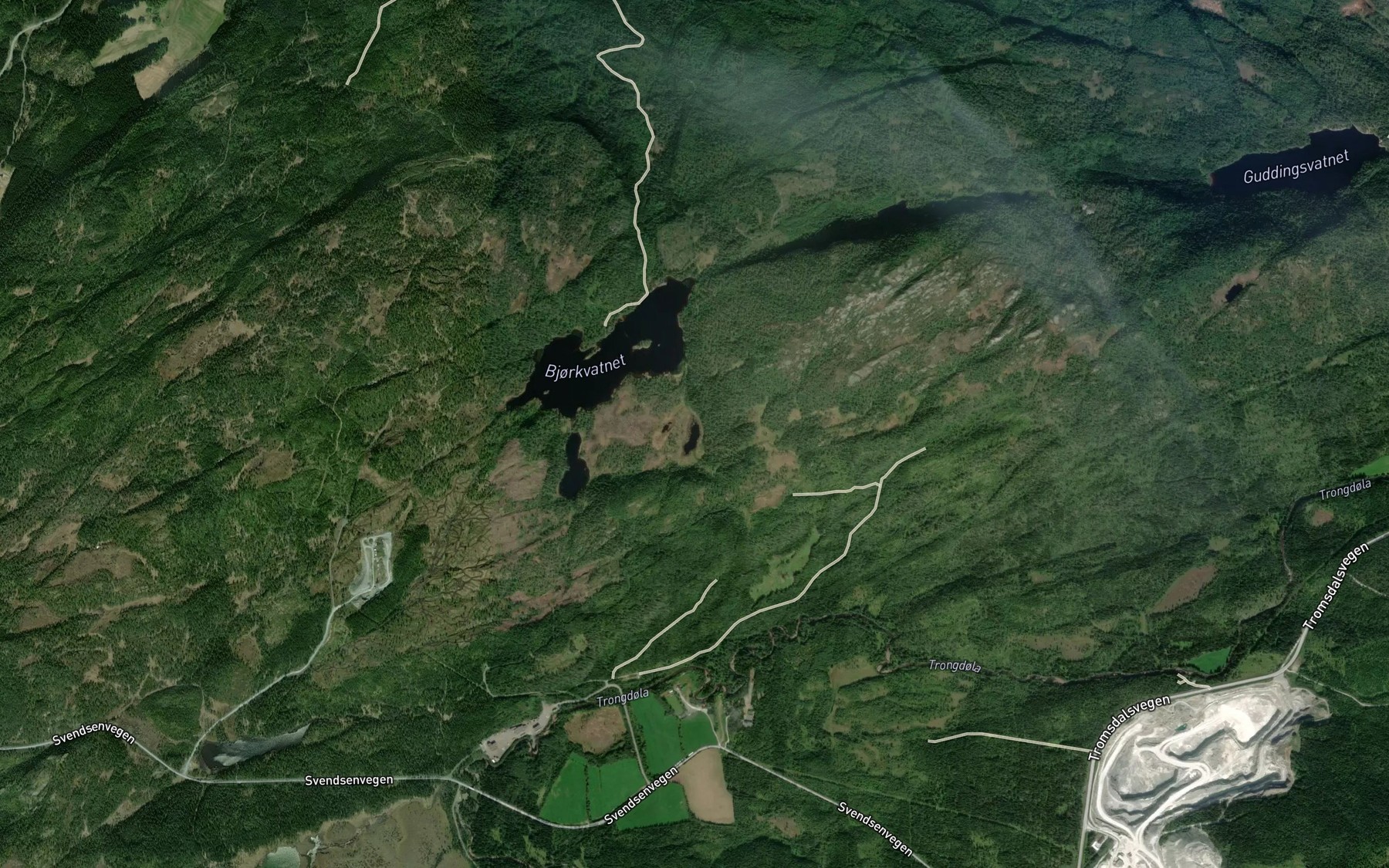 Satellite map of the Sunnbytjonna