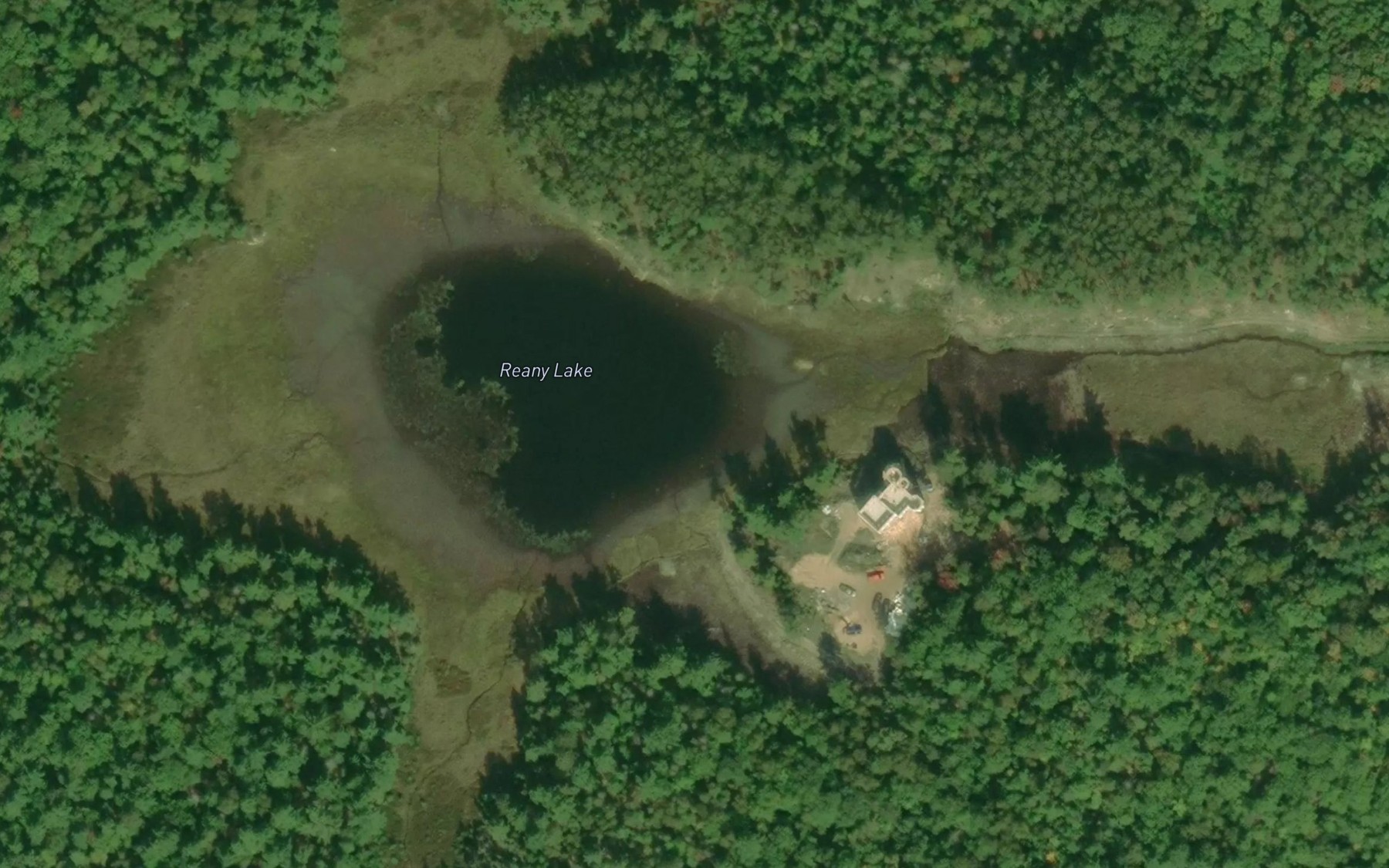 Satellite map of the Reany Lake