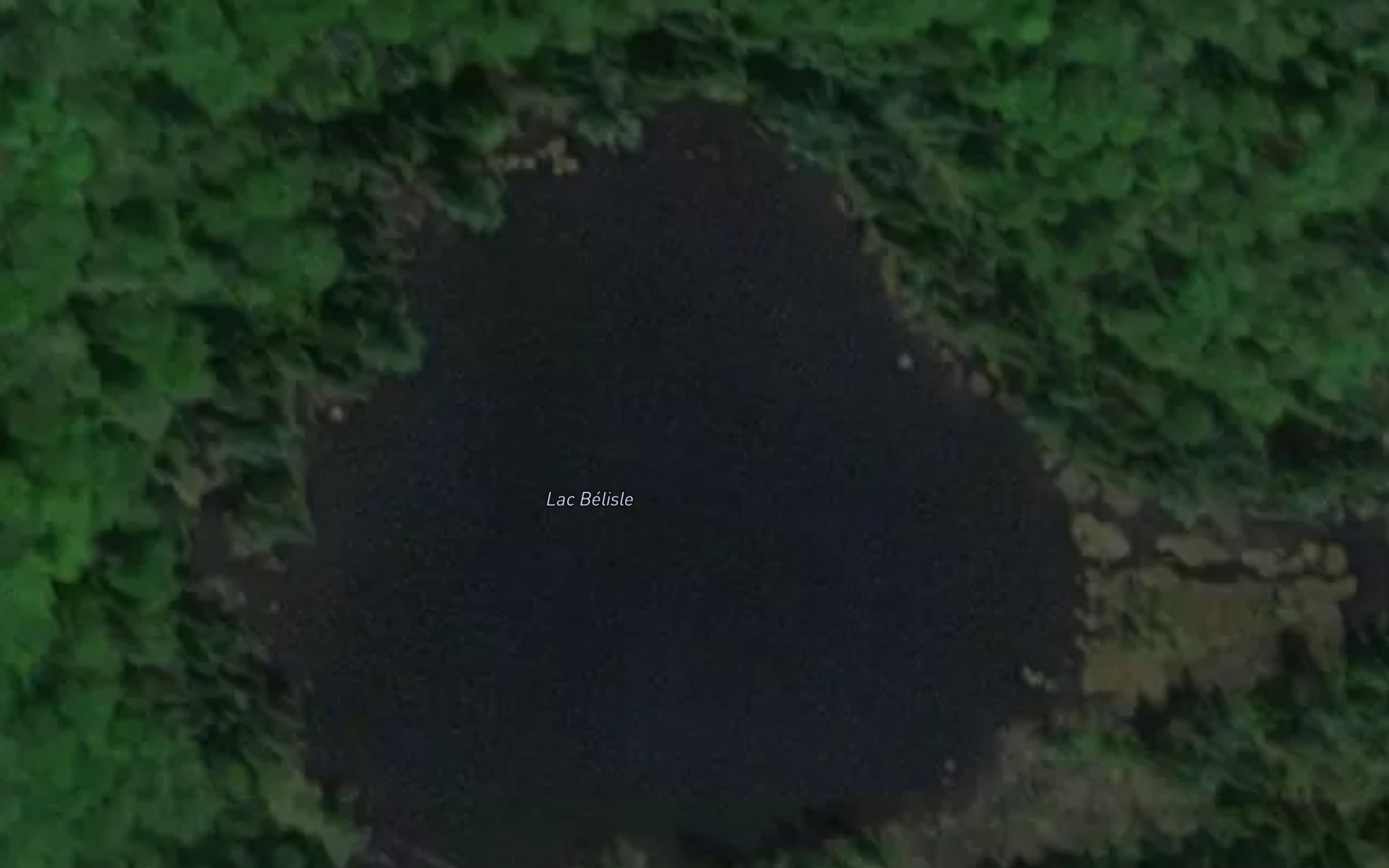 Satellite map of the Lac Belisle