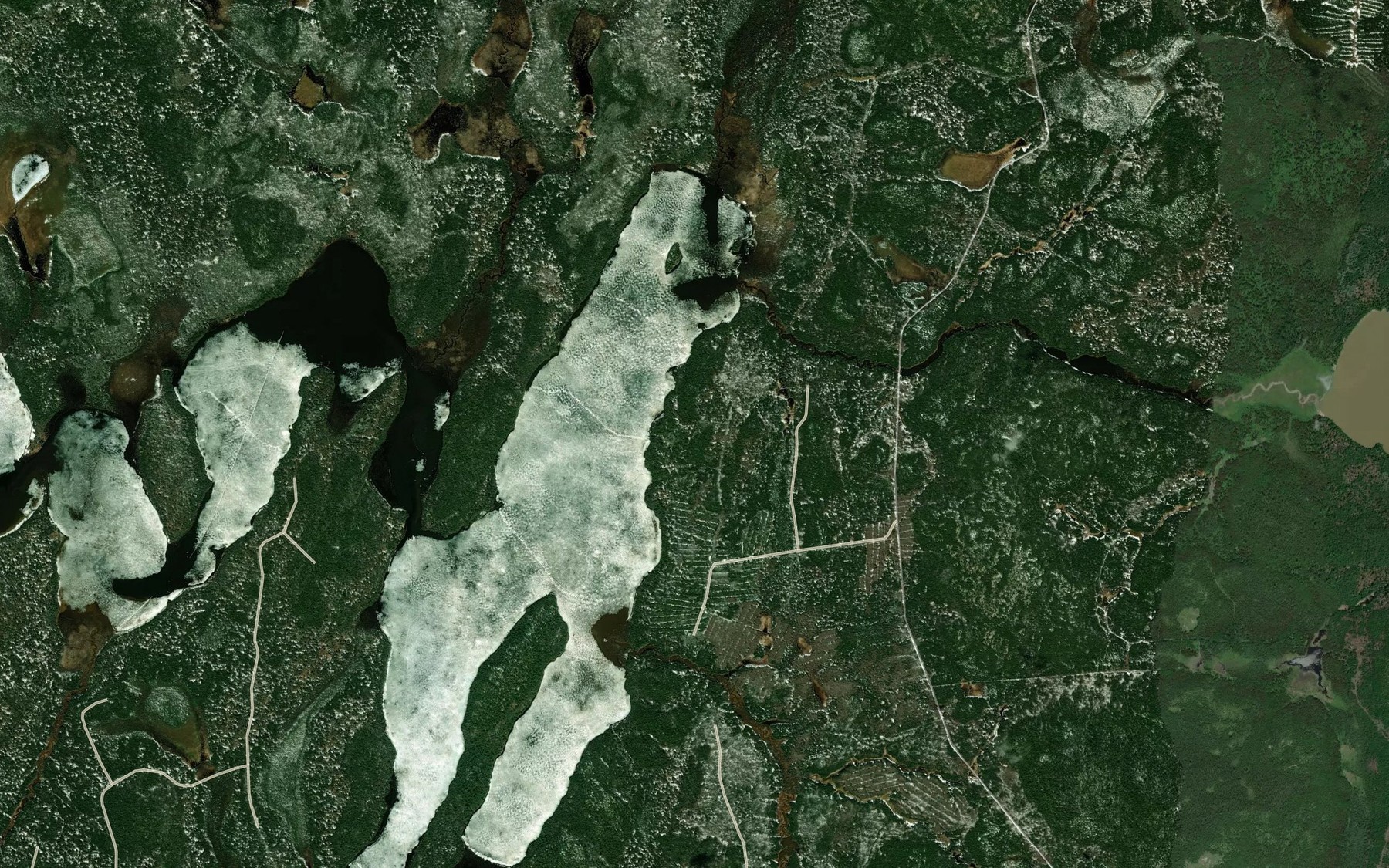 Satellite map of the Baie a Lajeunesse