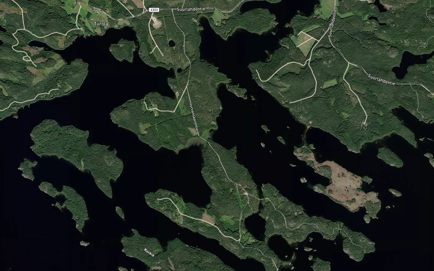 Satellite map of the Haapialansalmi