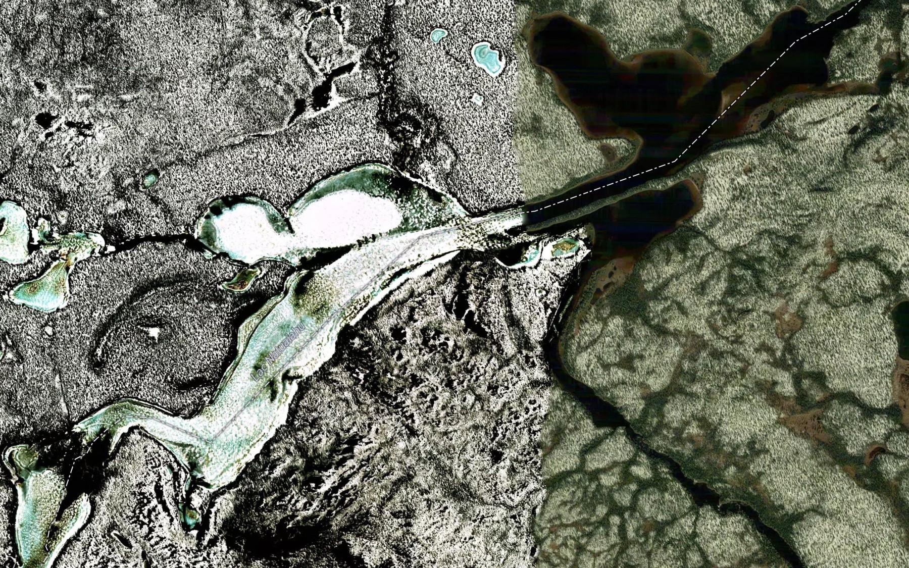 Satellite map of the Lac Natuaiahu