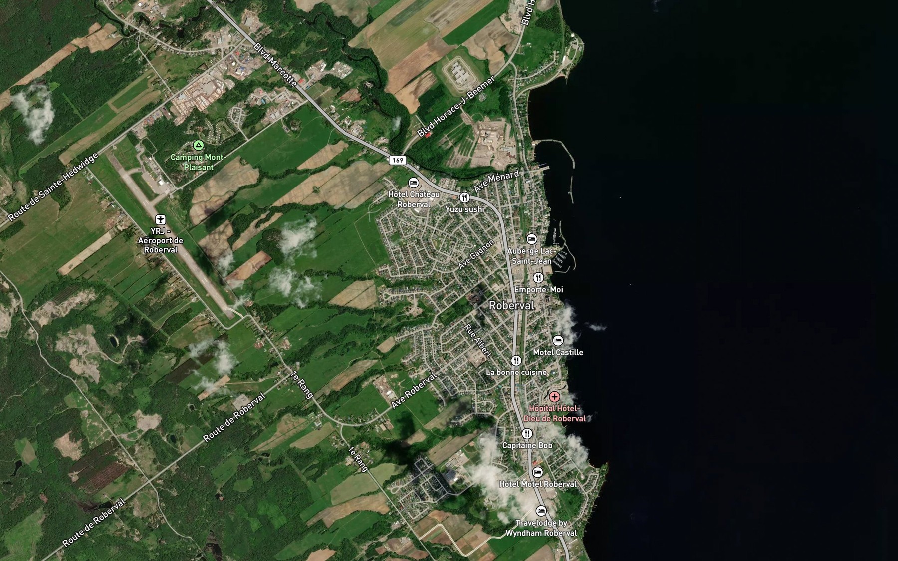Satellite map of the Ruisseau Blackburn