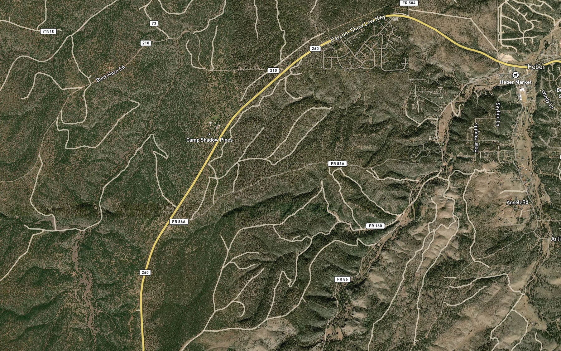 Satellite map of the King Phillip Guzzler