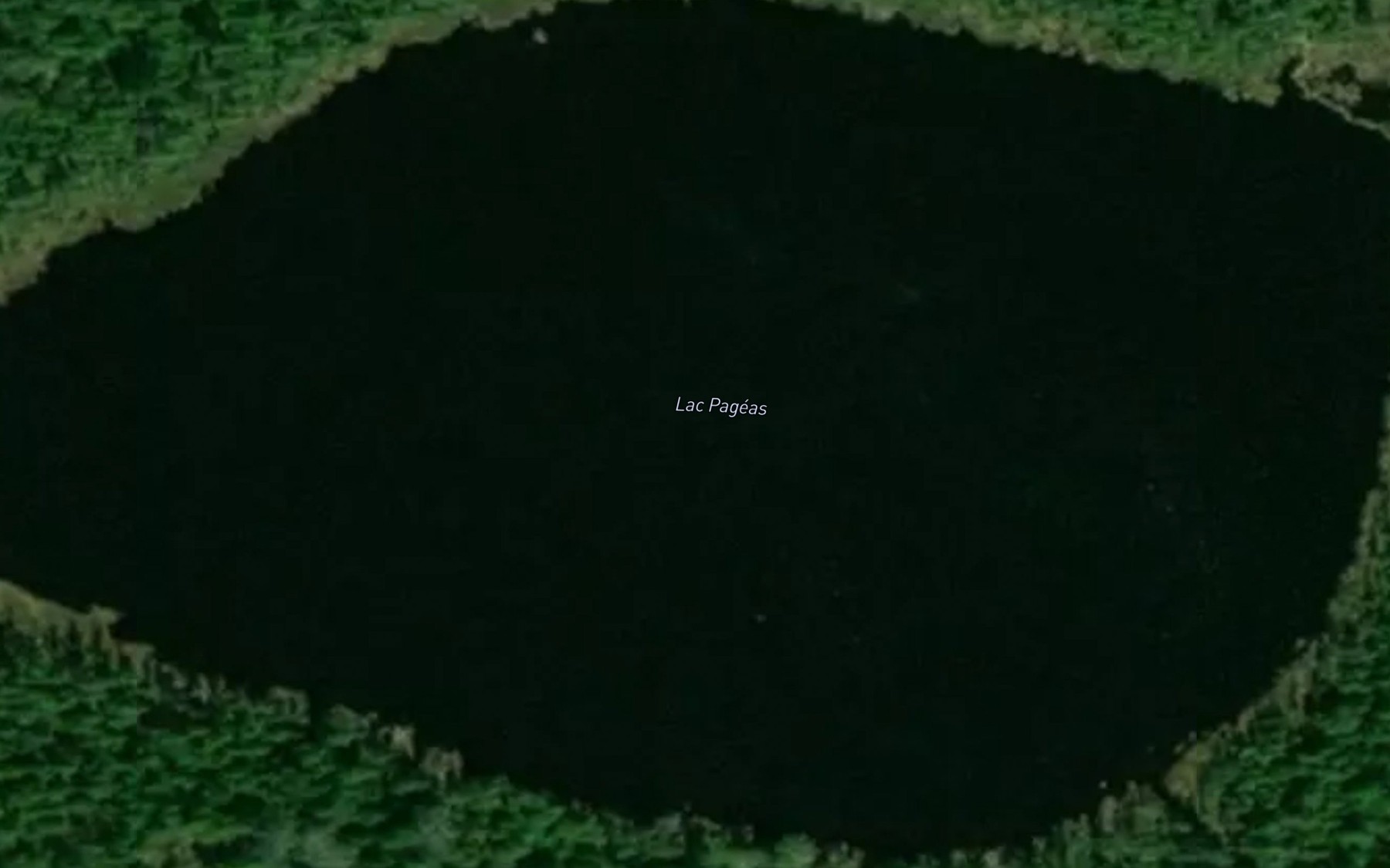 Satellite map of the Lac Pageas