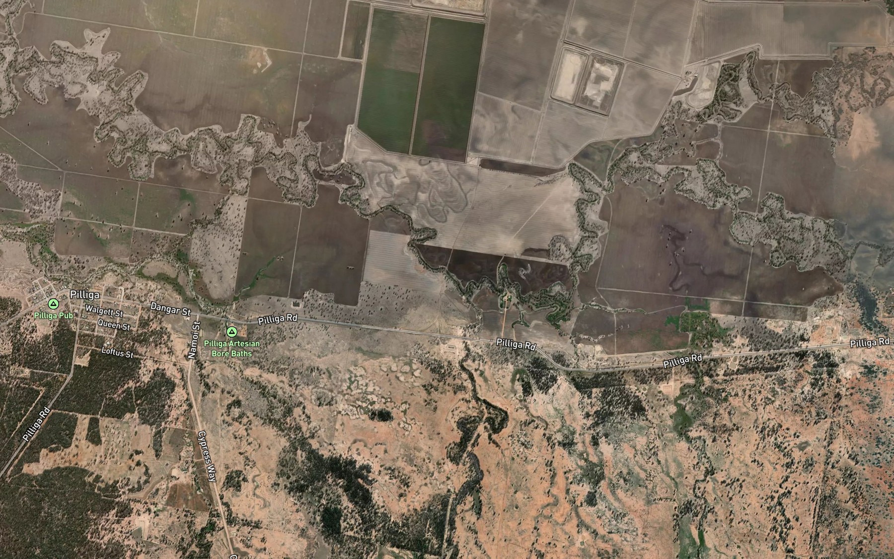 Satellite map of the Etoo Creek