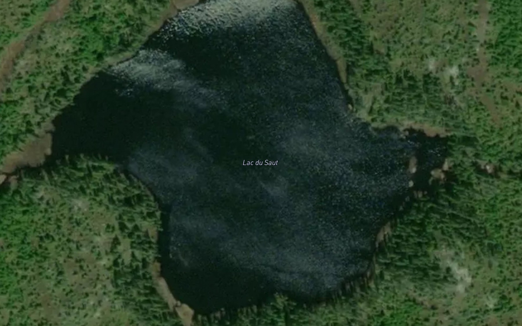 Satellite map of the Lac du Saut