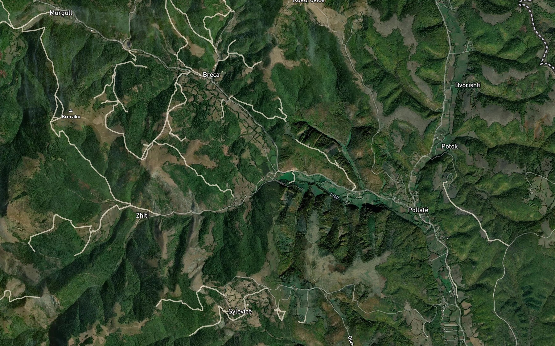 Satellite map of the Lumi Zhiti