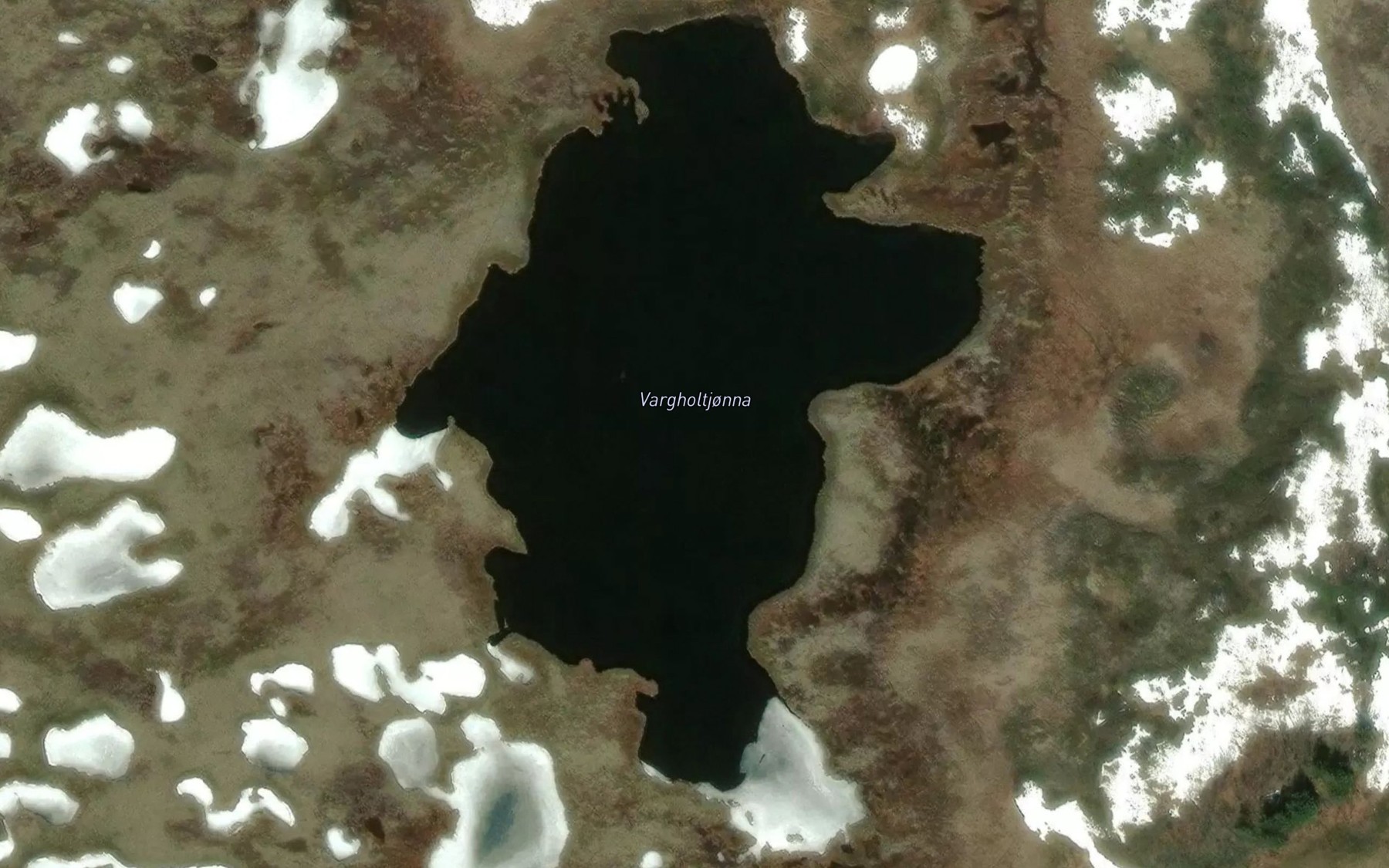 Satellite map of the Vargholtjonna