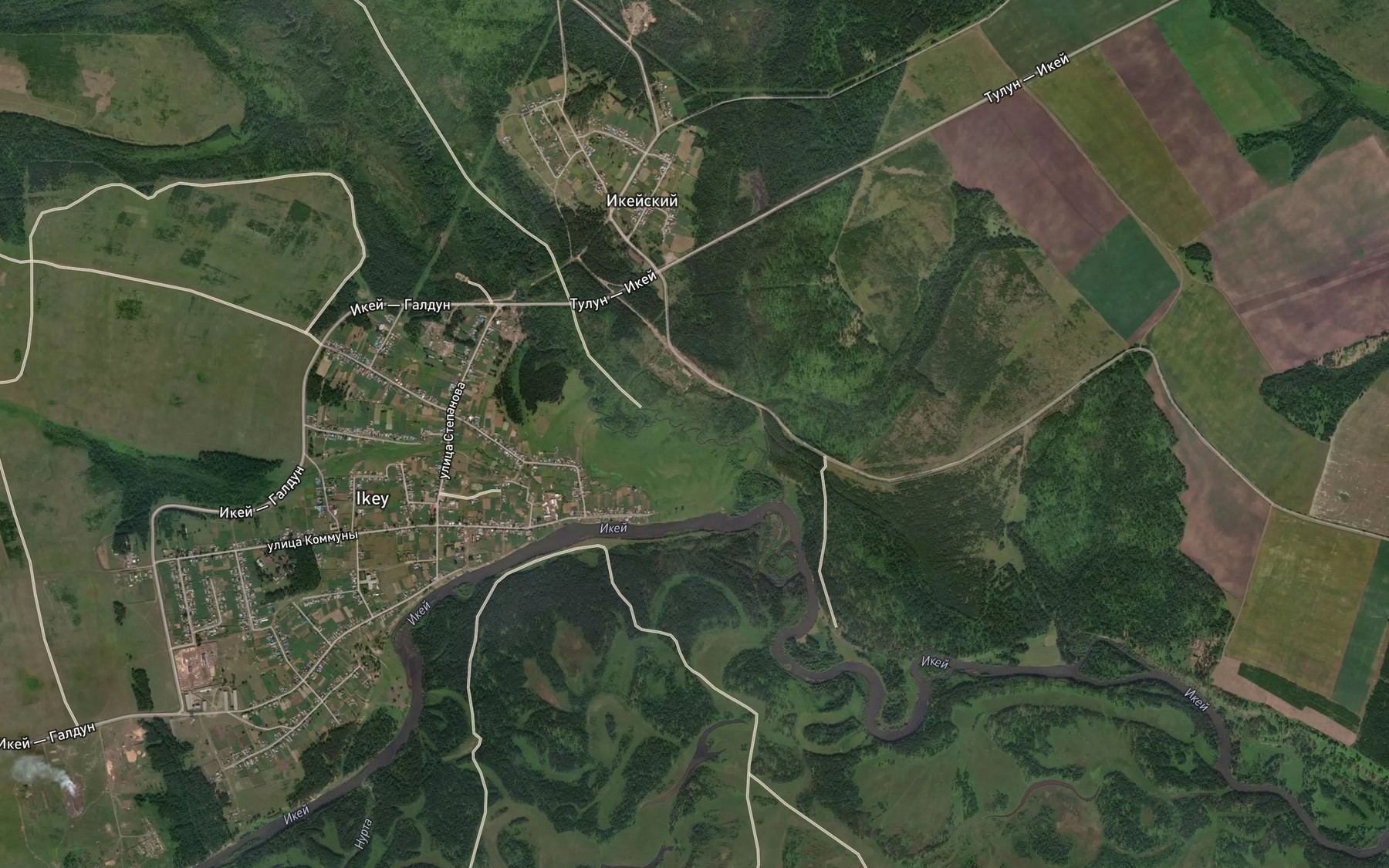 Satellite map of the Malyy Yedogonchik