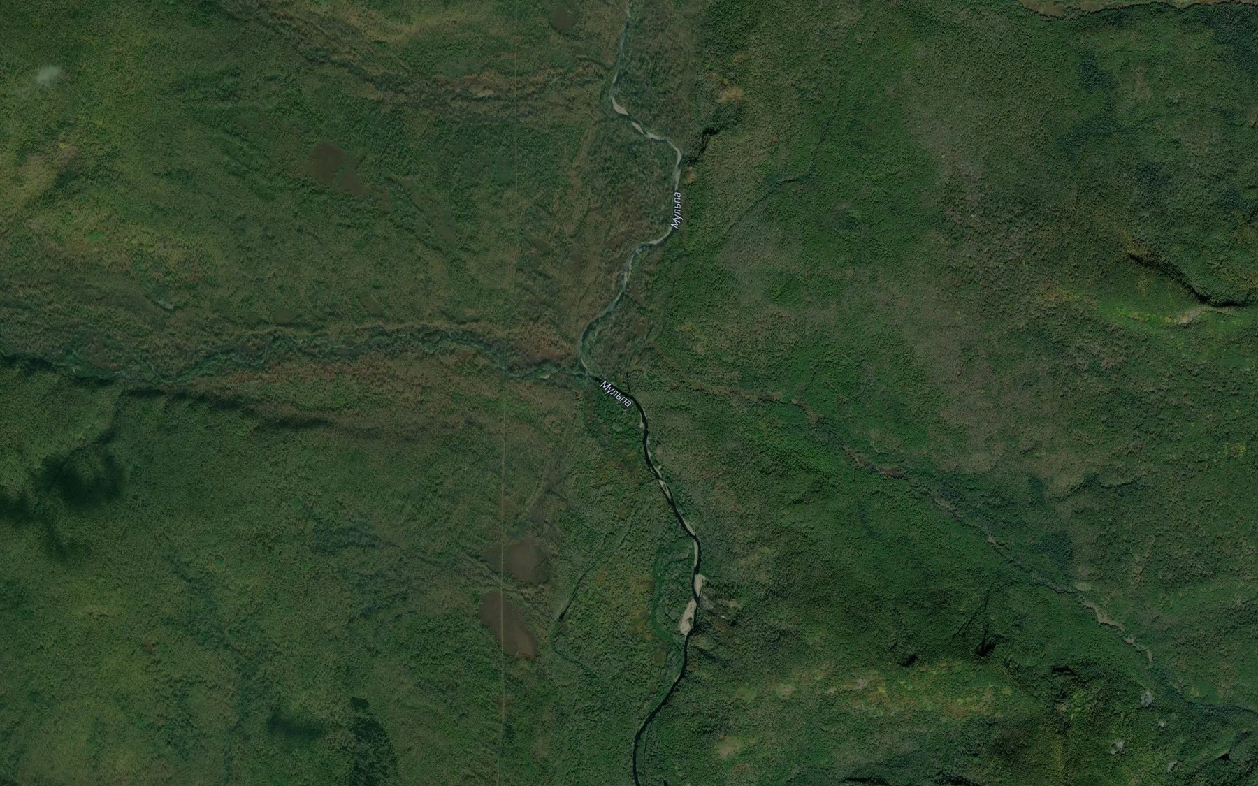 Satellite map of the Kabaniy Klyuch