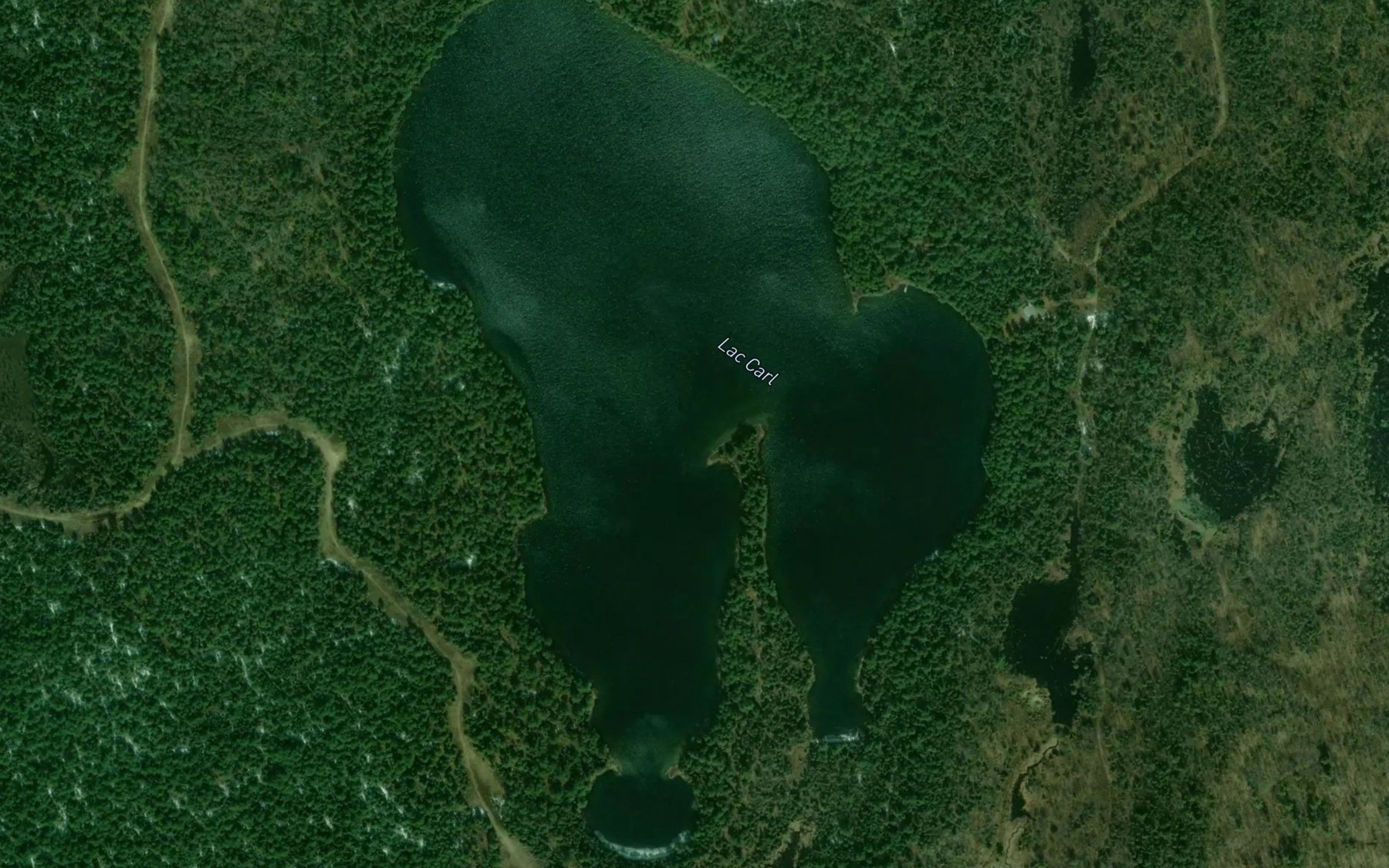 Satellite map of the Lac Carl