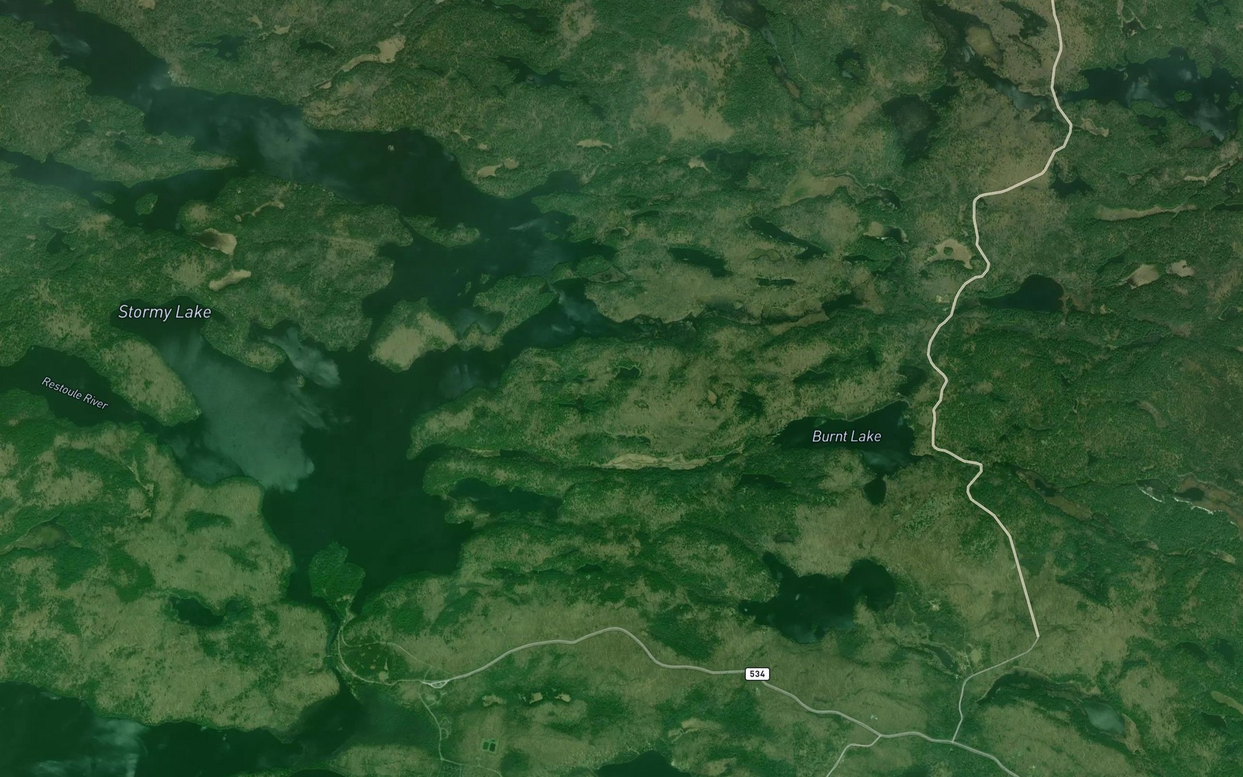 Satellite map of the Long Wing