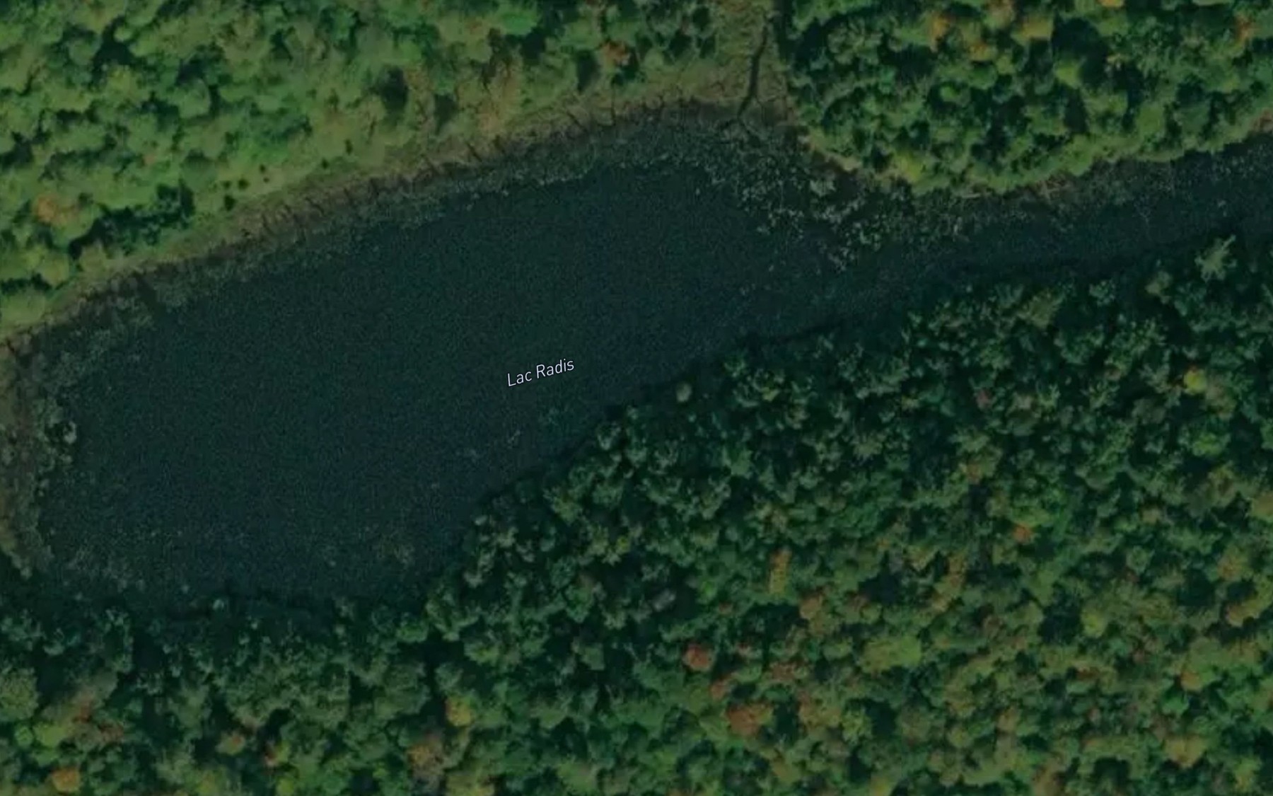 Satellite map of the Lac Radis
