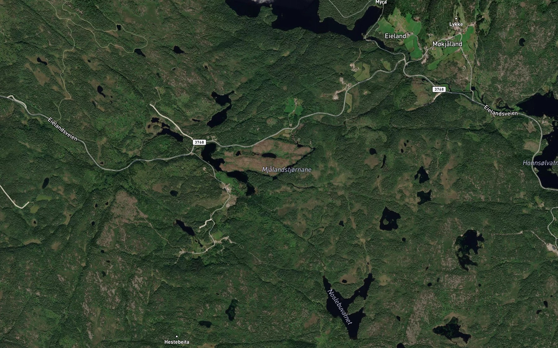 Satellite map of the Mjalandstjornane