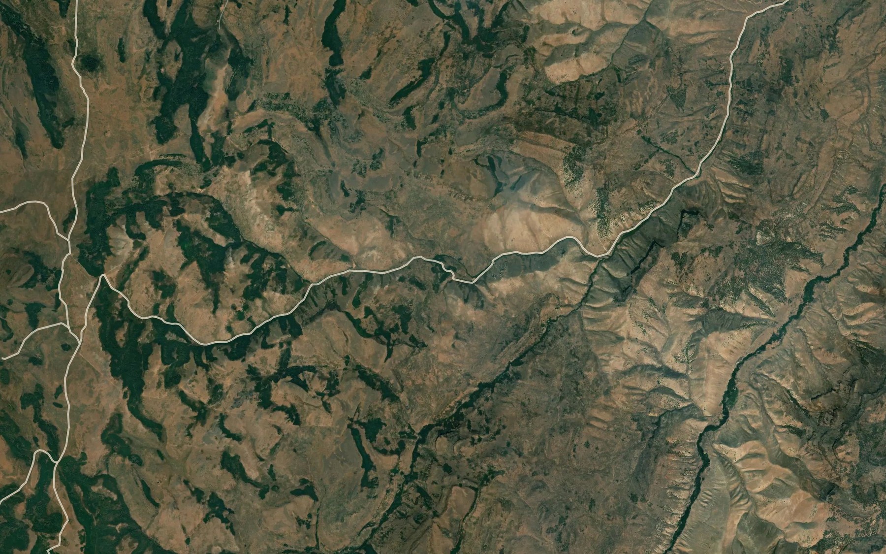 Satellite map of the Tub Spring