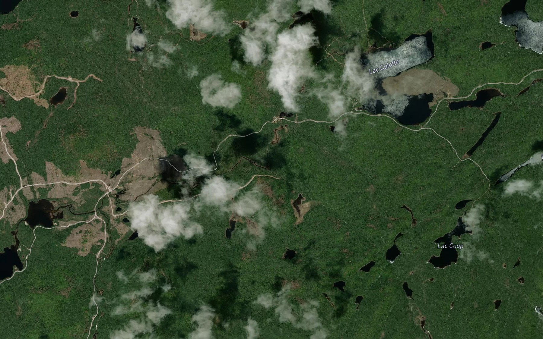 Satellite map of the Ruisseau Savard