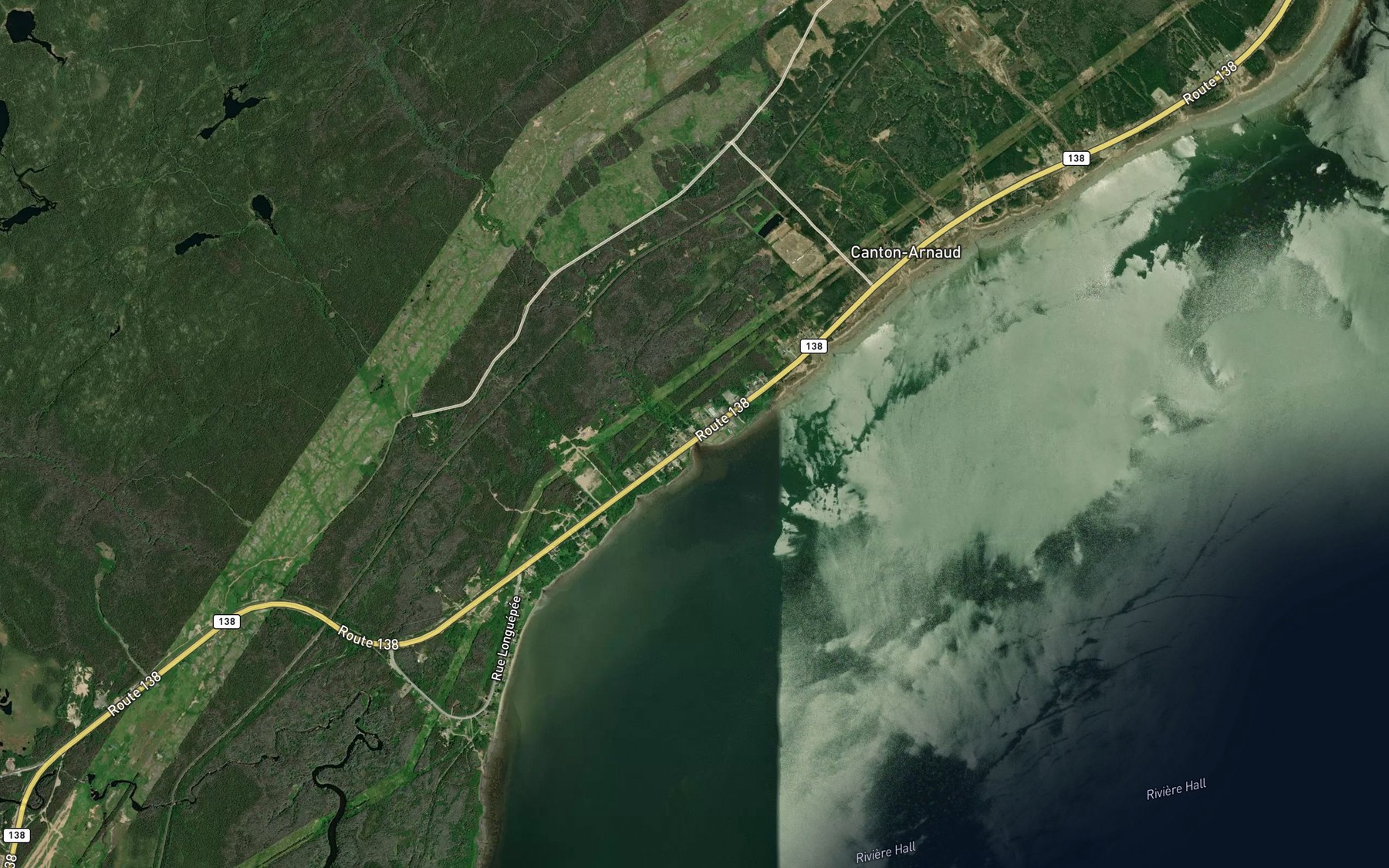 Satellite map of the Ruisseau Clet