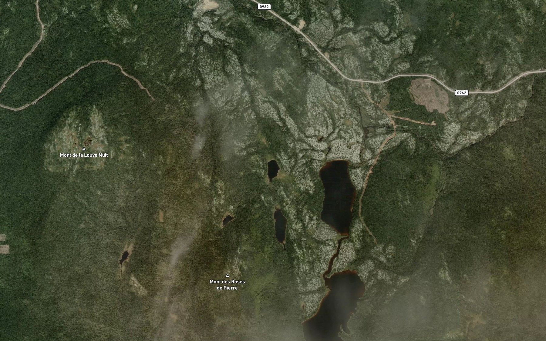 Satellite map of the Lac Maran