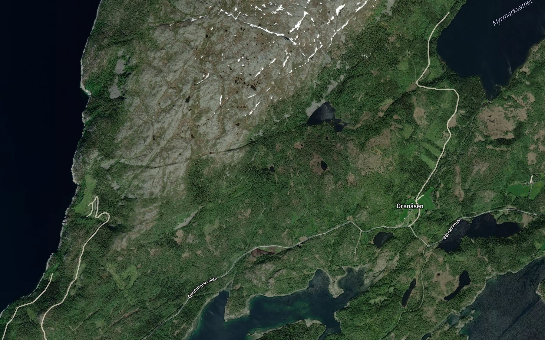 Satellite map of the Peraksellitjorna