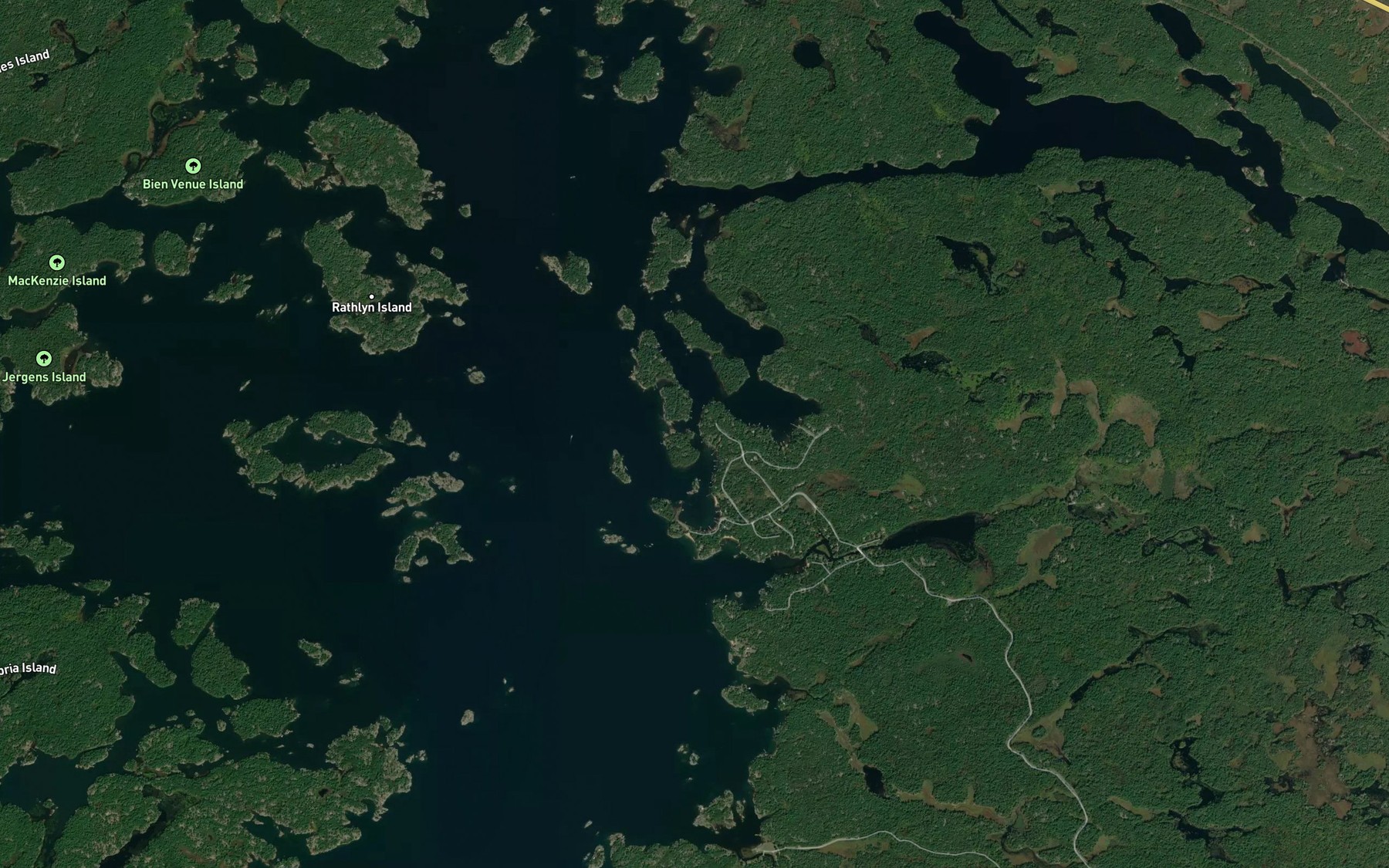 Satellite map of the Skerryvore Channel