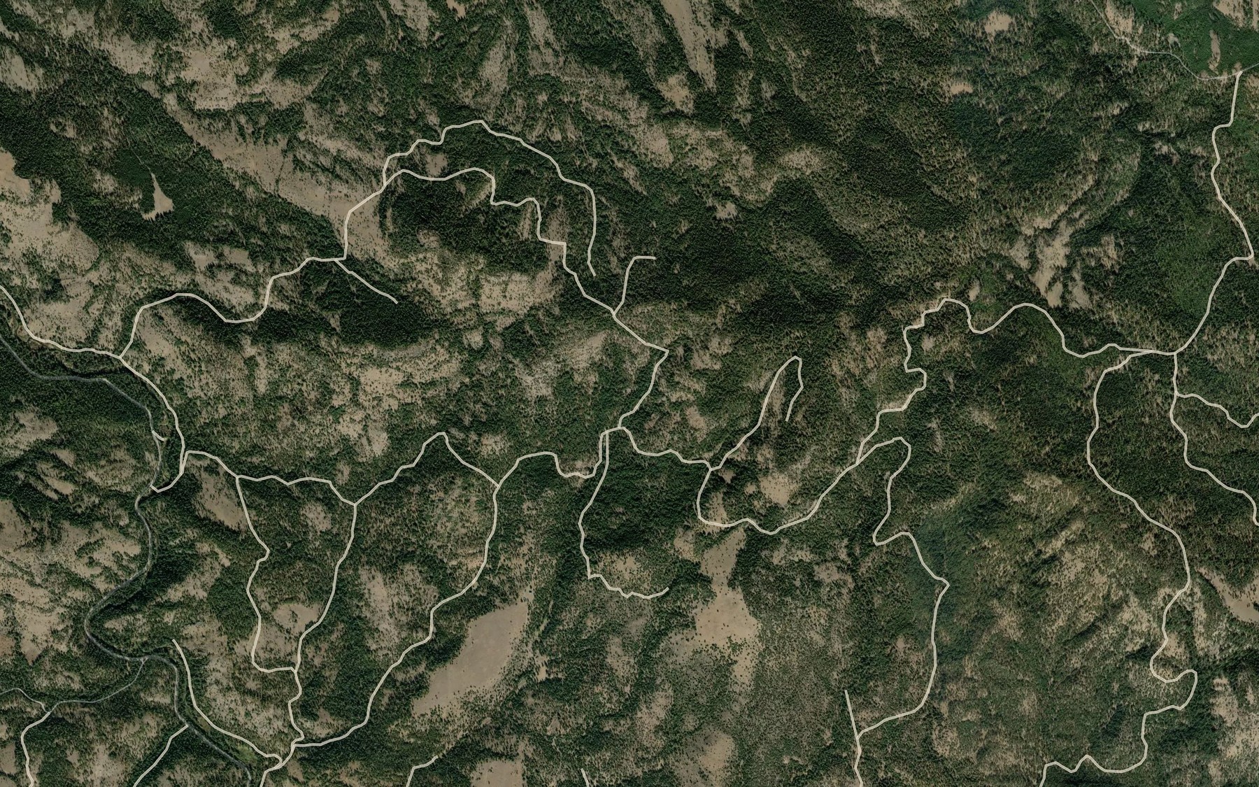 Satellite map of the Second Creek Spring