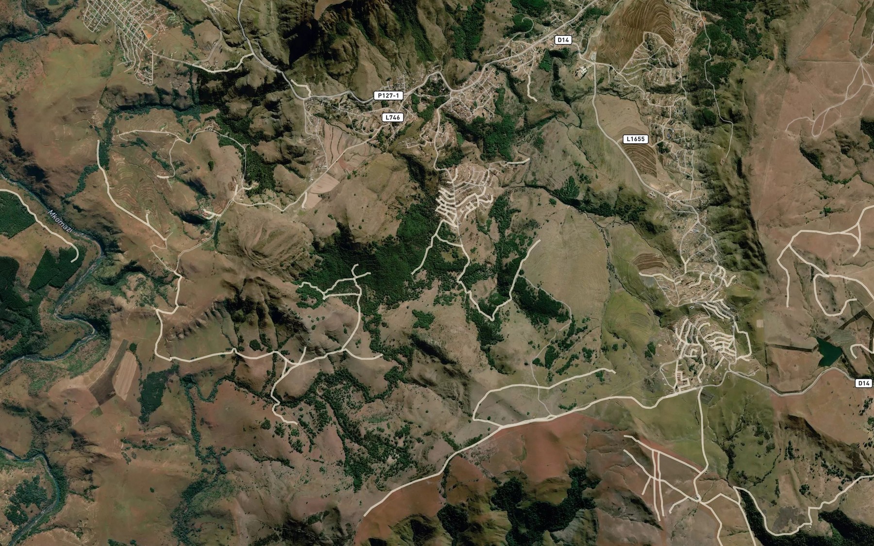 Satellite map of the Ntshishini