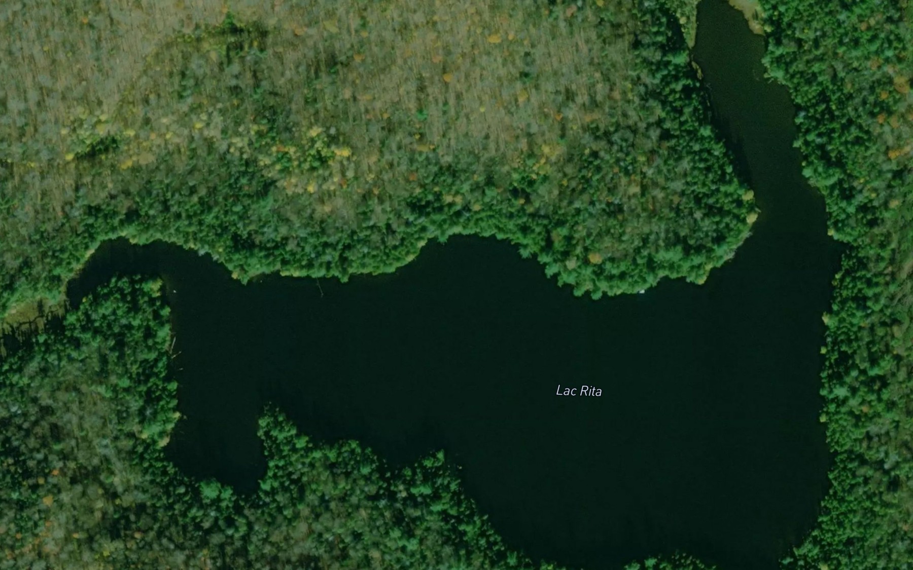 Satellite map of the Lac Rita
