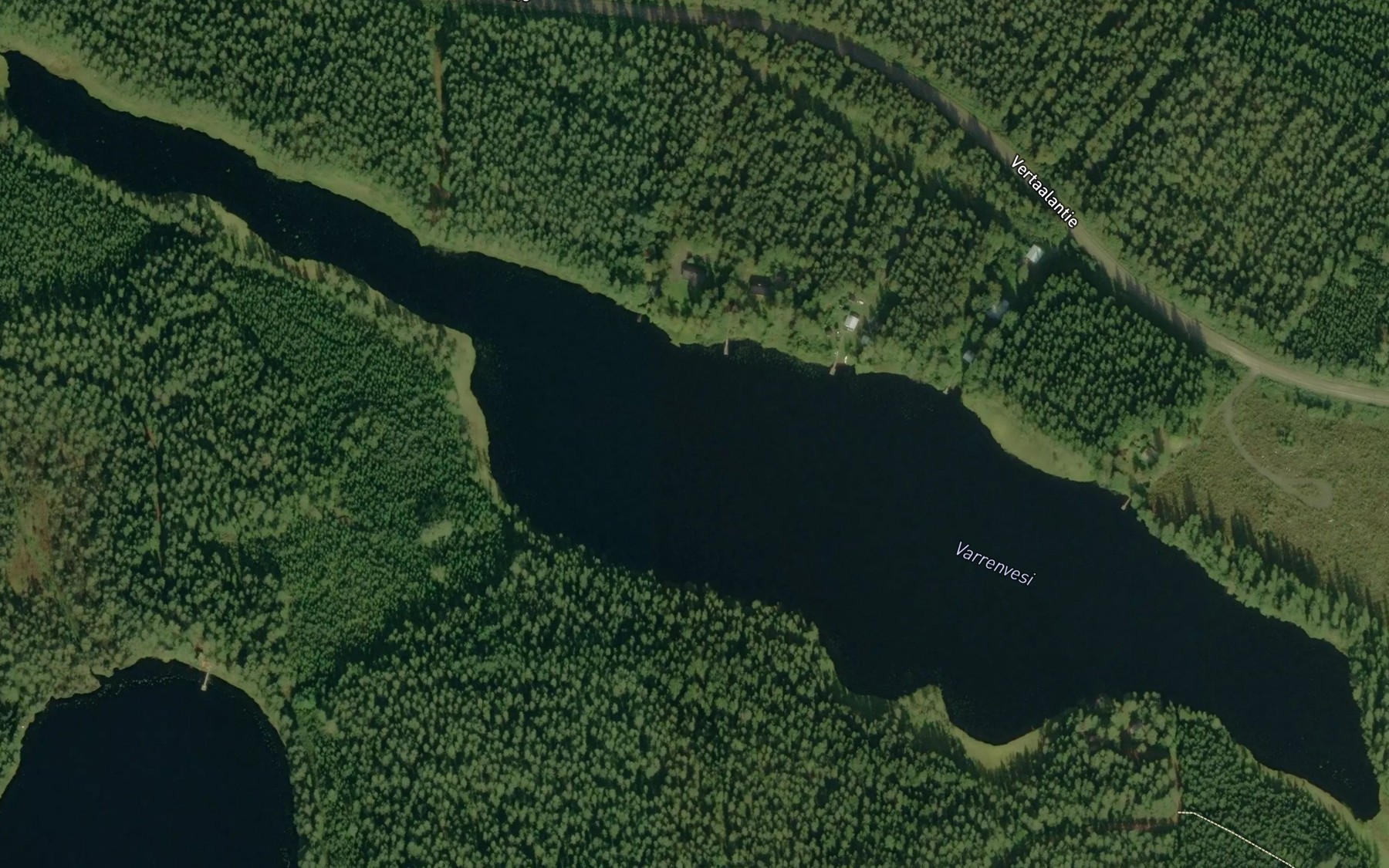 Satellite map of the Varrenvesi