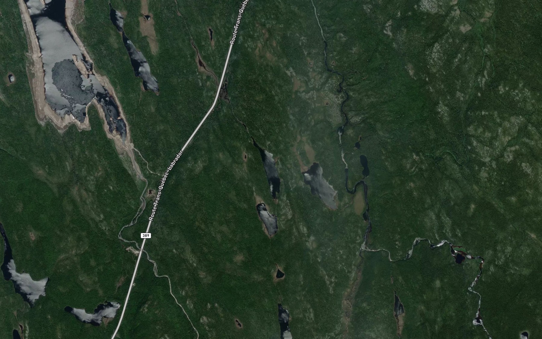 Satellite map of the Lac Jacques