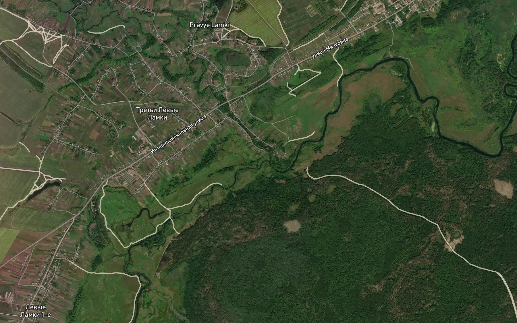 Satellite map of the Lamochka