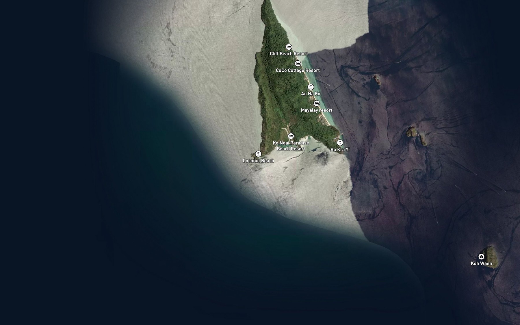 Satellite map of the Ao Kuan Tong