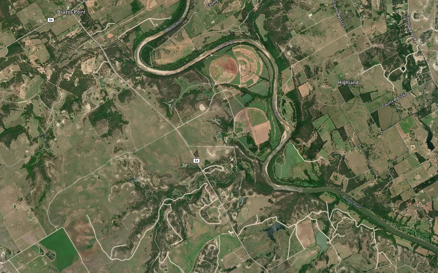 Satellite map of the Houston Lake Number 2