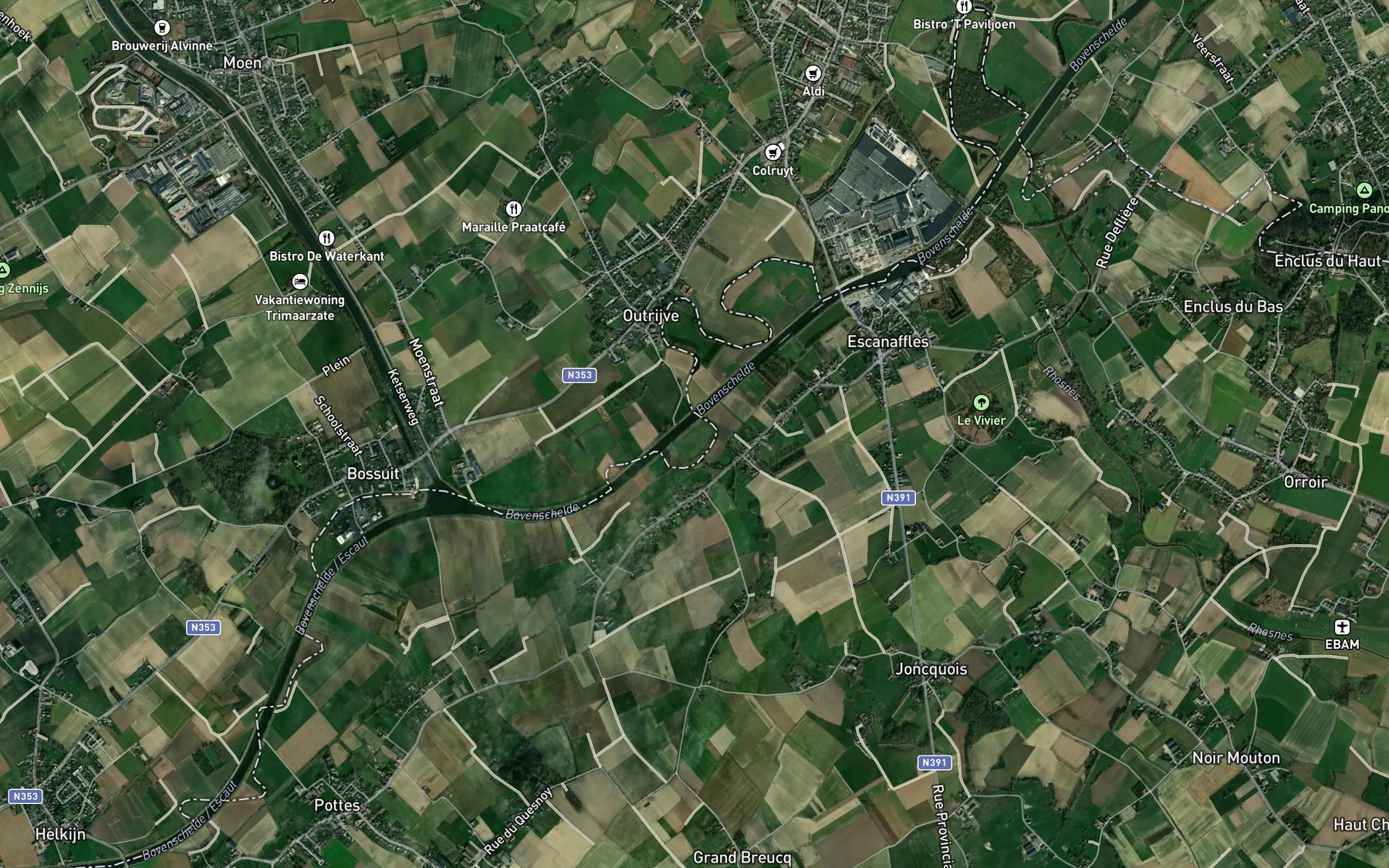 Satellite map of the Haie