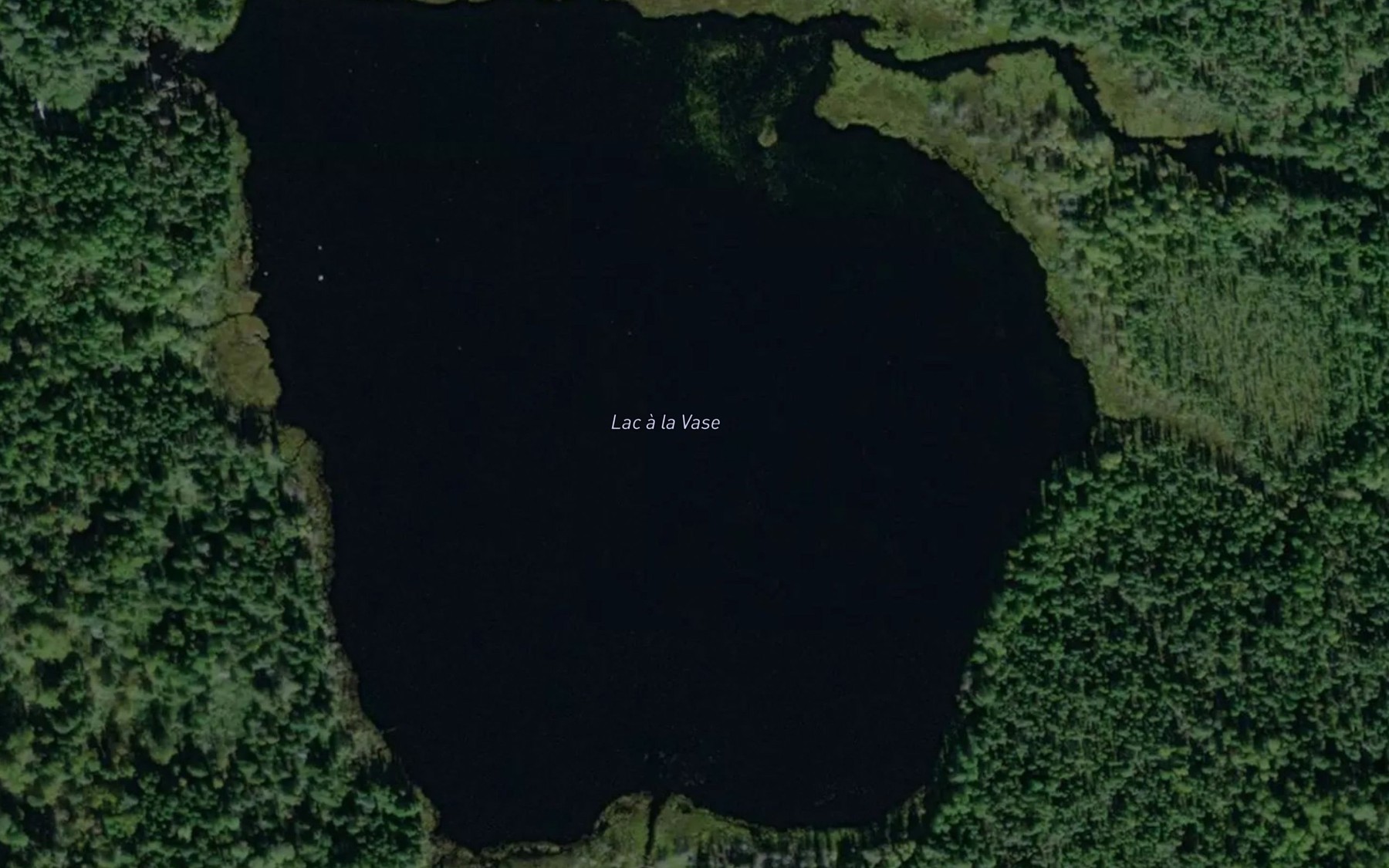 Satellite map of the Lac a la Vase