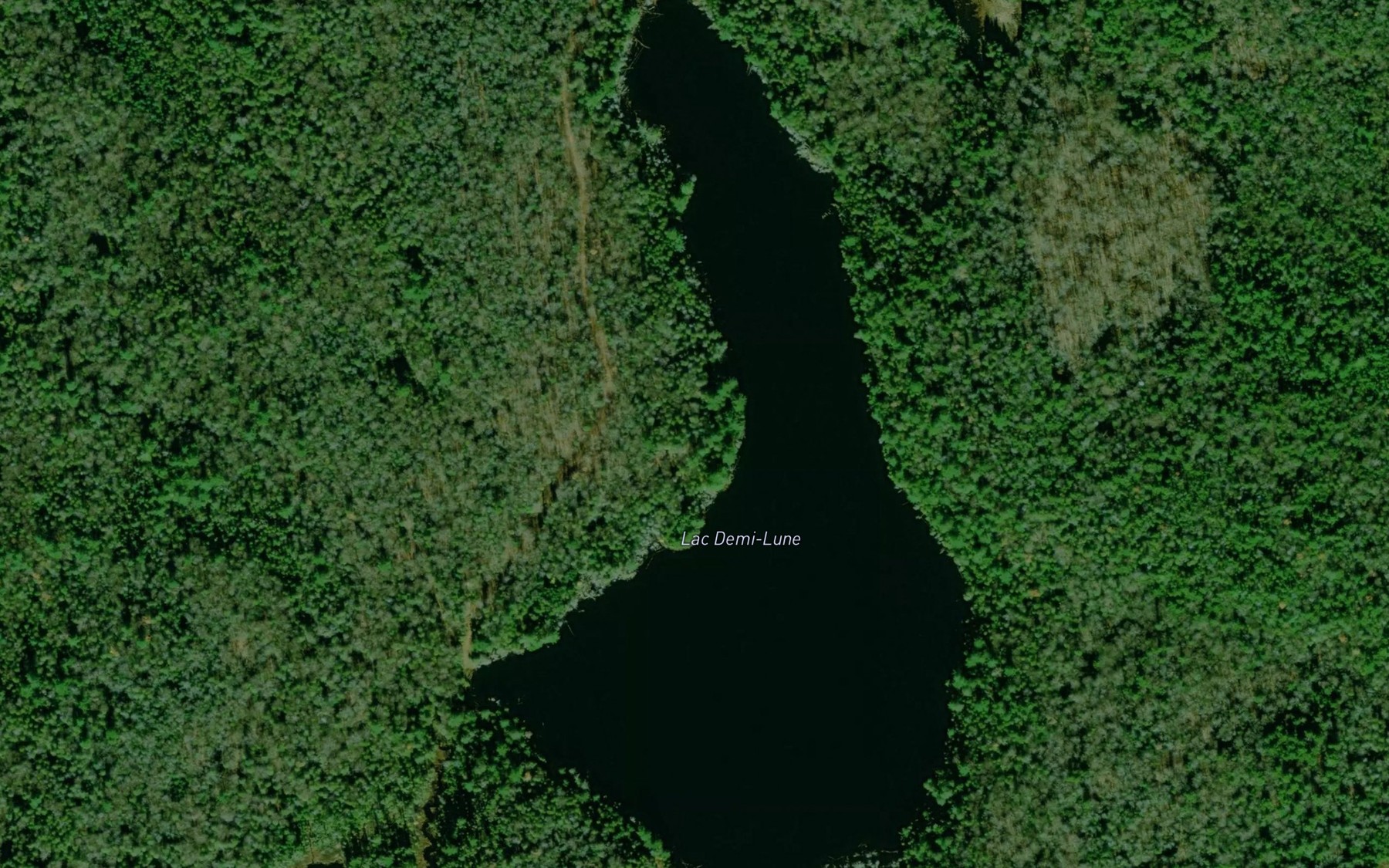 Satellite map of the Lac Demi-Lune
