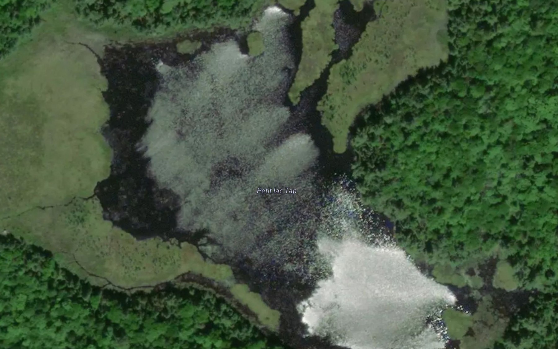 Satellite map of the Deuxieme lac Tap