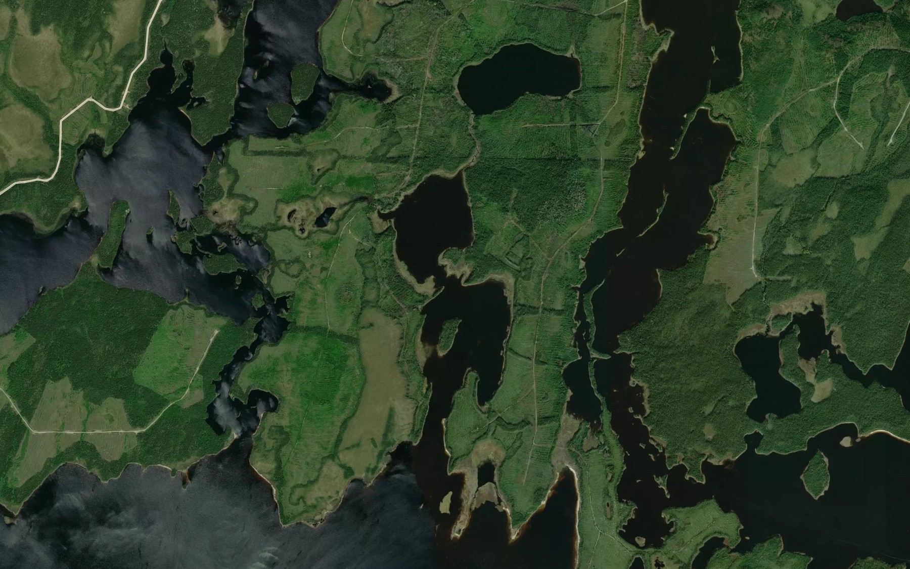 Satellite map of the Lac Kaopiskak