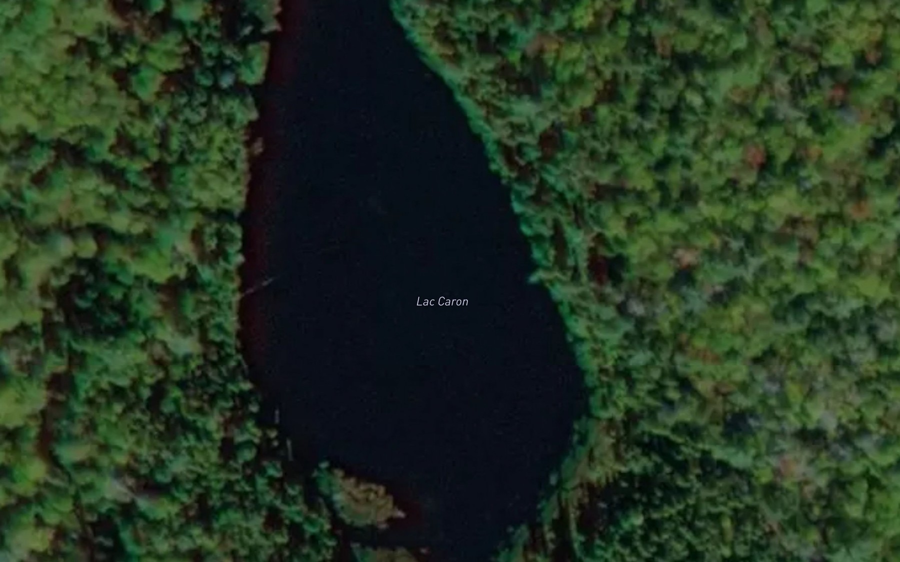 Satellite map of the Lac Caron
