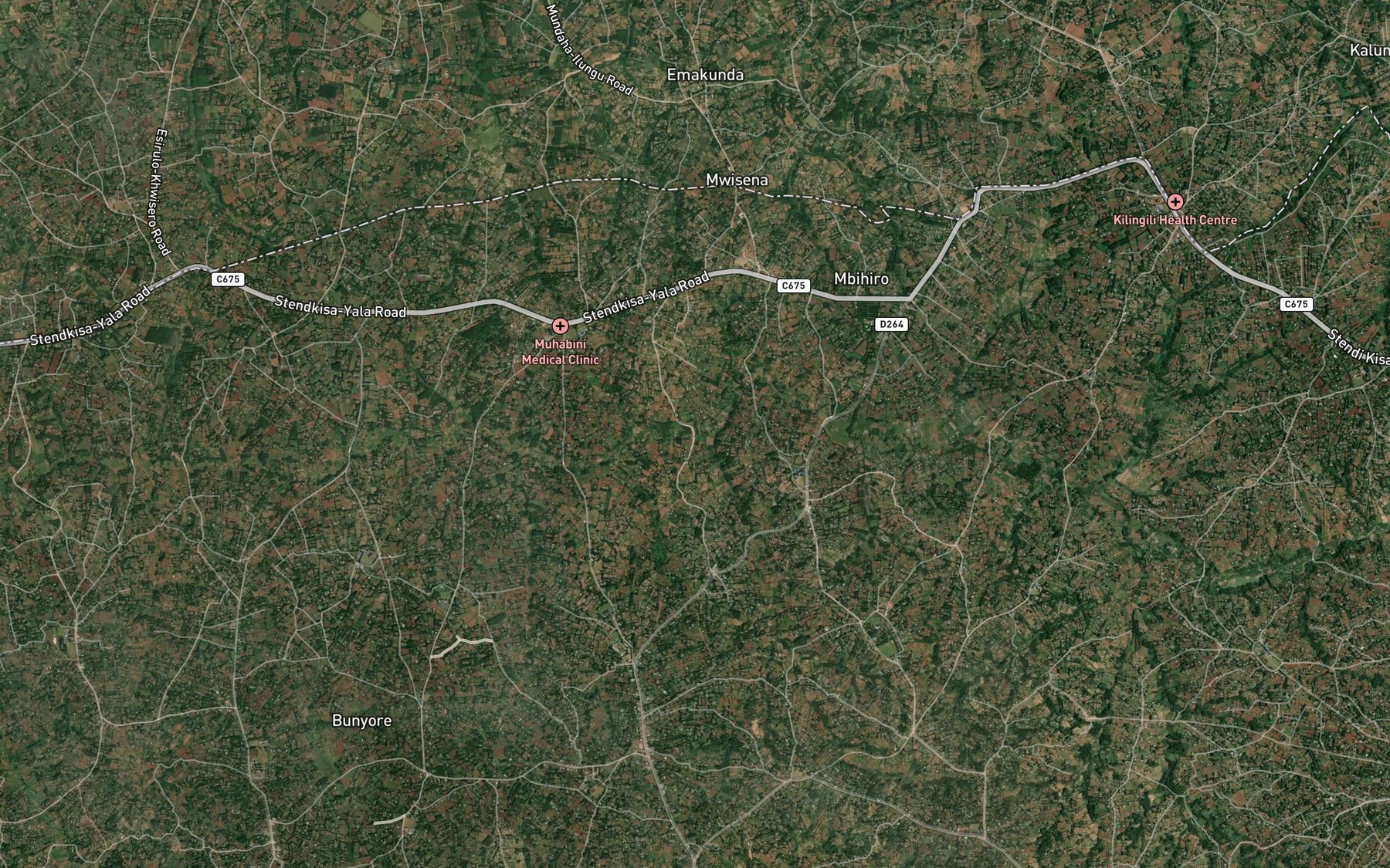 Satellite map of the Etsaba