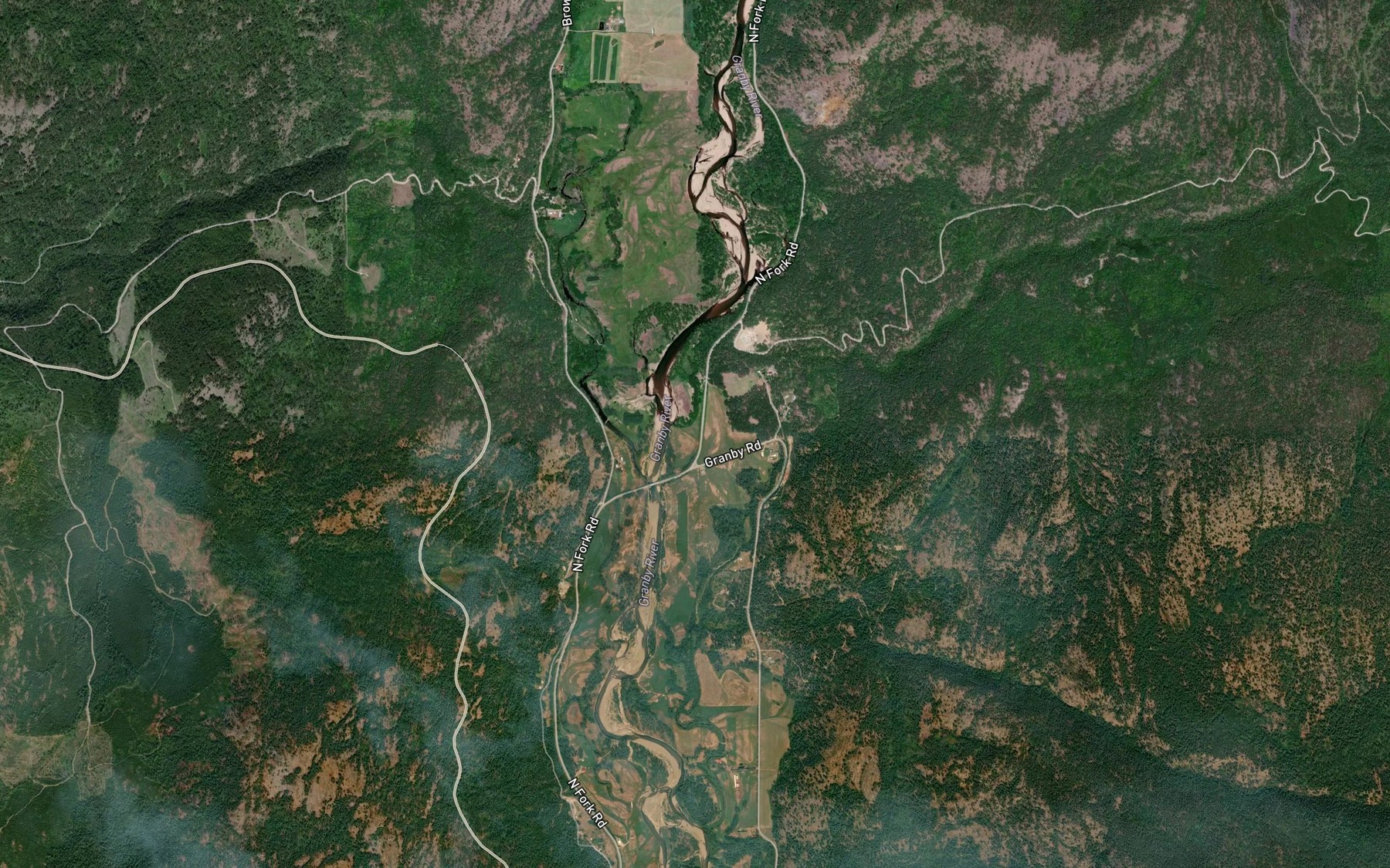 Satellite map of the Volcanic Creek