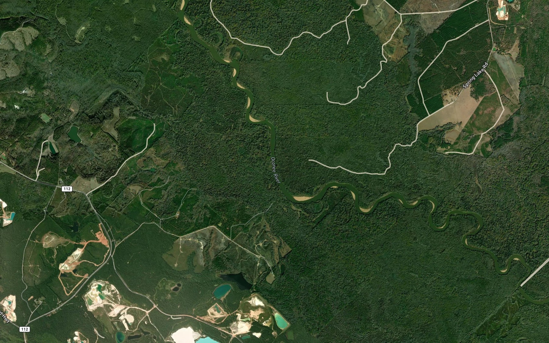 Satellite map of the Black Creek