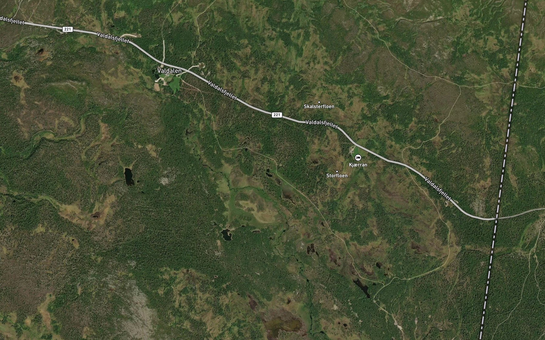 Satellite map of the Stormyrbekken