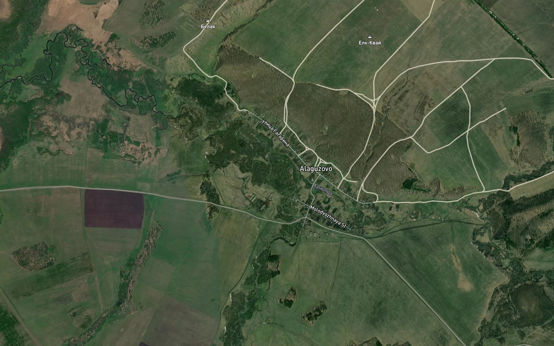 Satellite map of the Kiseik