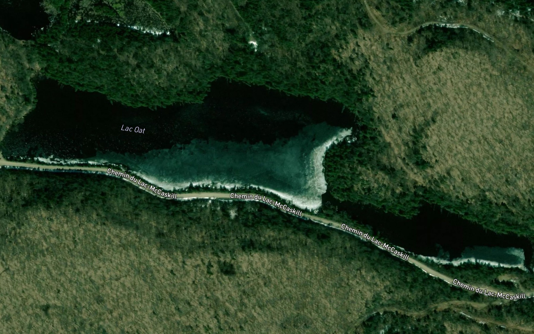 Satellite map of the Lac Oat